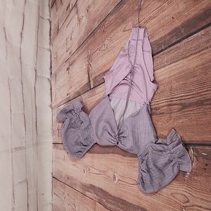 ShowPo Bodysuit Puff Sleeve Cutout Detail